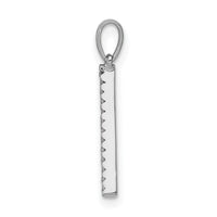 14K White Gold Diamond Letter A Initial Pendant-PM5222A-010-WA