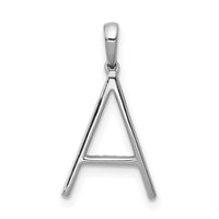 14K White Gold Diamond Letter A Initial Pendant-PM5222A-010-WA