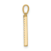 14K Diamond Letter A Initial Pendant-PM5222A-010-YA