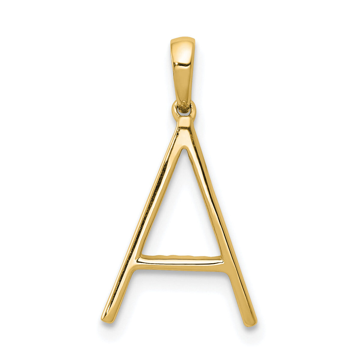 14K Diamond Letter A Initial Pendant-PM5222A-010-YA