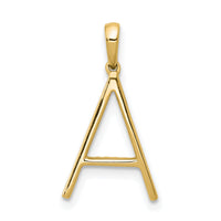 14K Diamond Letter A Initial Pendant-PM5222A-010-YA
