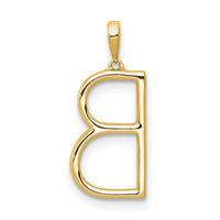 14K Diamond Letter B Initial Pendant-PM5222B-013-YA