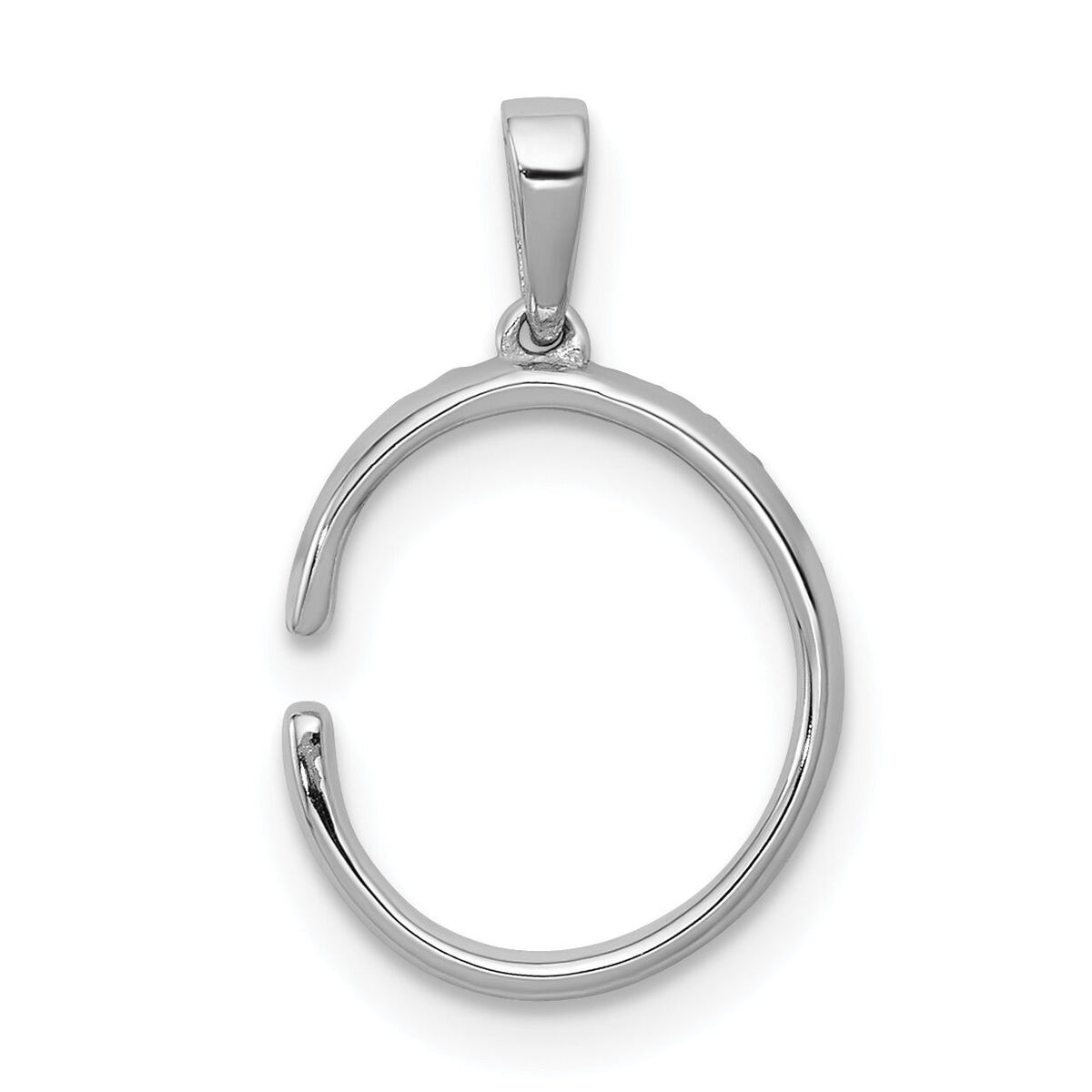 14K White Gold Diamond Letter C Initial Pendant-PM5222C-010-WA