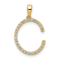 14K Diamond Letter C Initial Pendant-PM5222C-010-YA