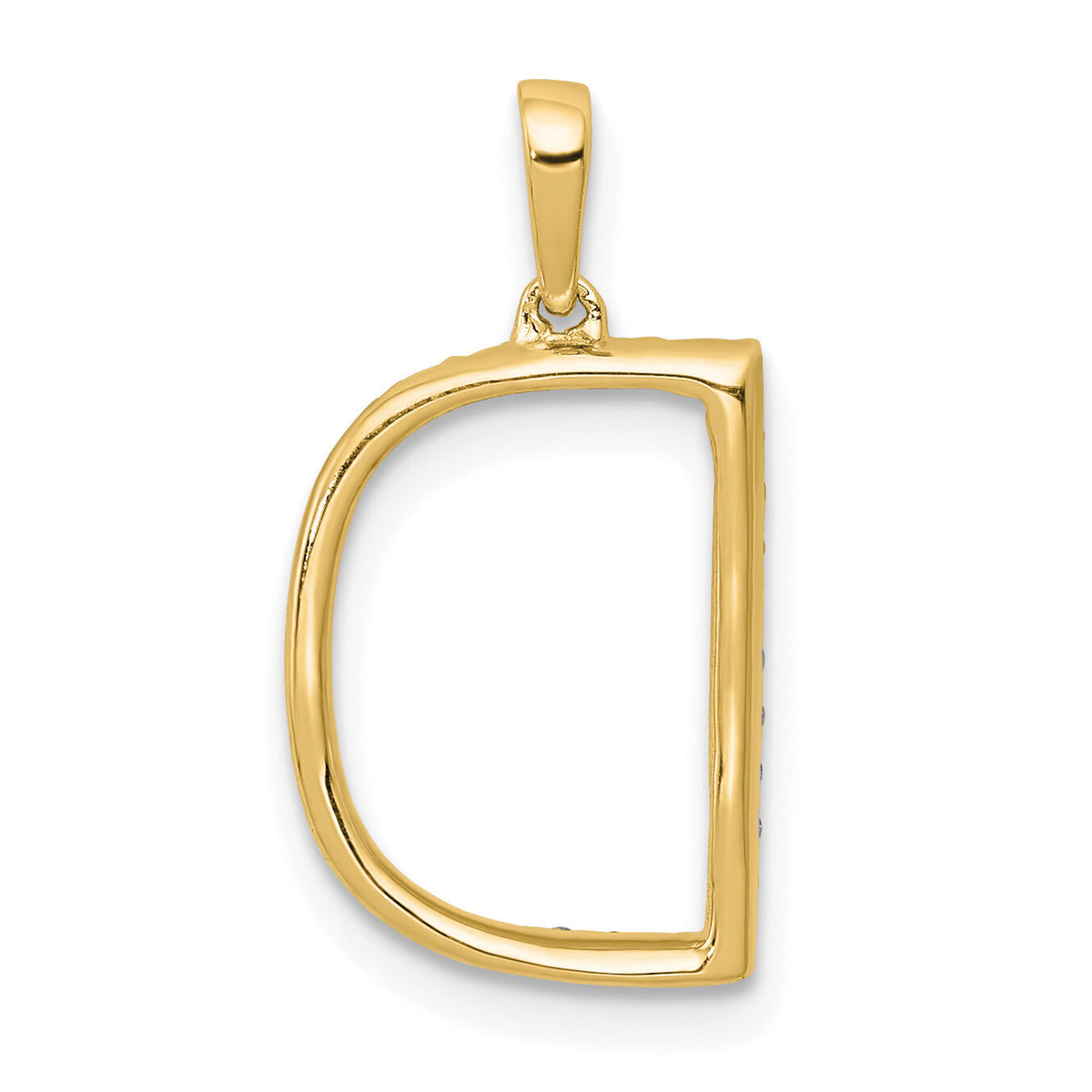 14K Diamond Letter D Initial Pendant-PM5222D-010-YA