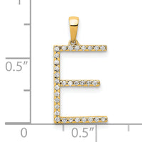 14K Diamond Letter E Initial Pendant-PM5222E-010-YA