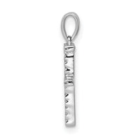 14K White Gold Diamond Letter F Initial Pendant-PM5222F-013-WA