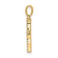 14K Diamond Letter F Initial Pendant-PM5222F-013-YA