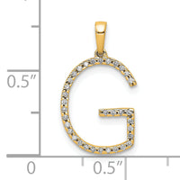 14K Diamond Letter G Initial Pendant-PM5222G-010-YA