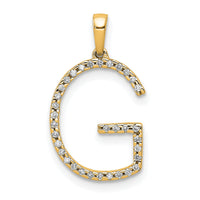 14K Diamond Letter G Initial Pendant-PM5222G-010-YA