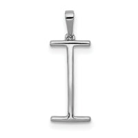 14K White Gold Diamond Letter I Initial Pendant-PM5222I-010-WA
