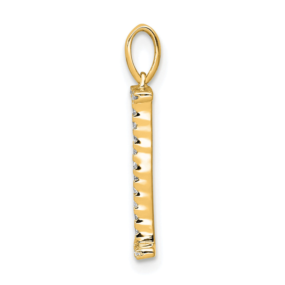 14K Diamond Letter I Initial Pendant-PM5222I-010-YA