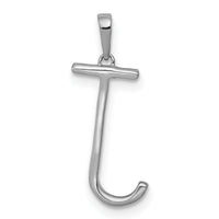 14K White Gold Diamond Letter J Initial Pendant-PM5222J-010-WA