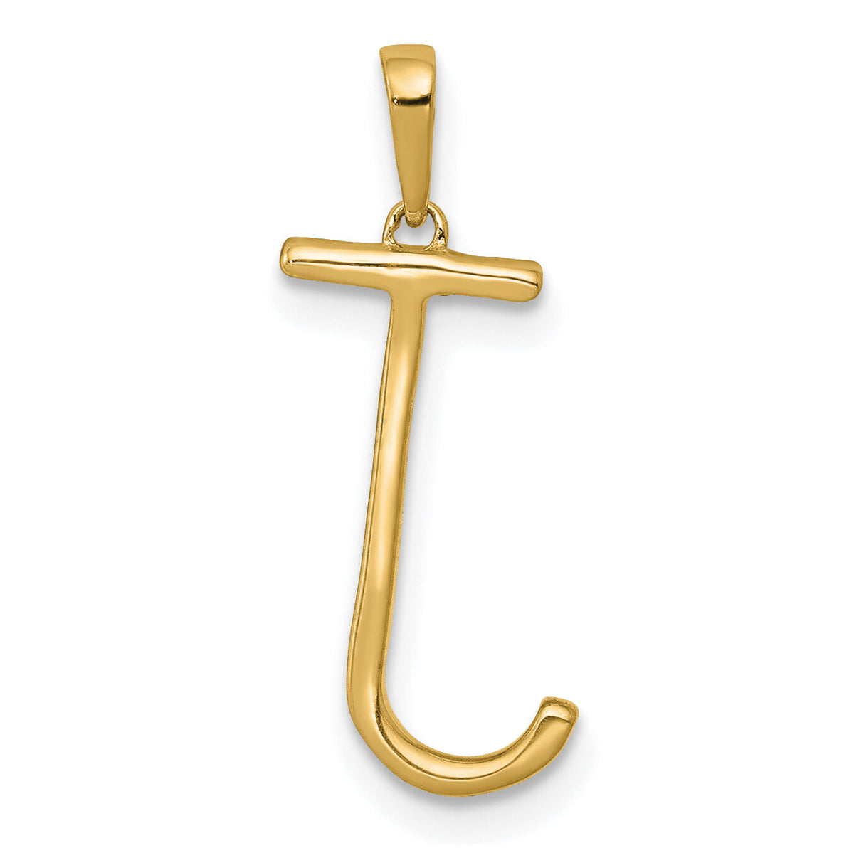 14K Diamond Letter J Initial Pendant-PM5222J-010-YA