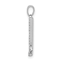 14K White Gold Diamond Letter L Initial Pendant-PM5222L-006-WA