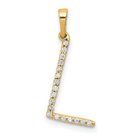 14K Diamond Letter L Initial Pendant-PM5222L-006-YA
