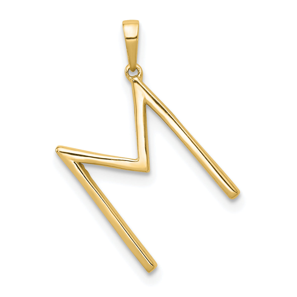 14K Diamond Letter M Initial Pendant-PM5222M-010-YA