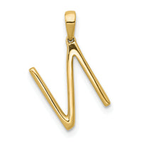 14K Diamond Letter N Initial Pendant-PM5222N-010-YA