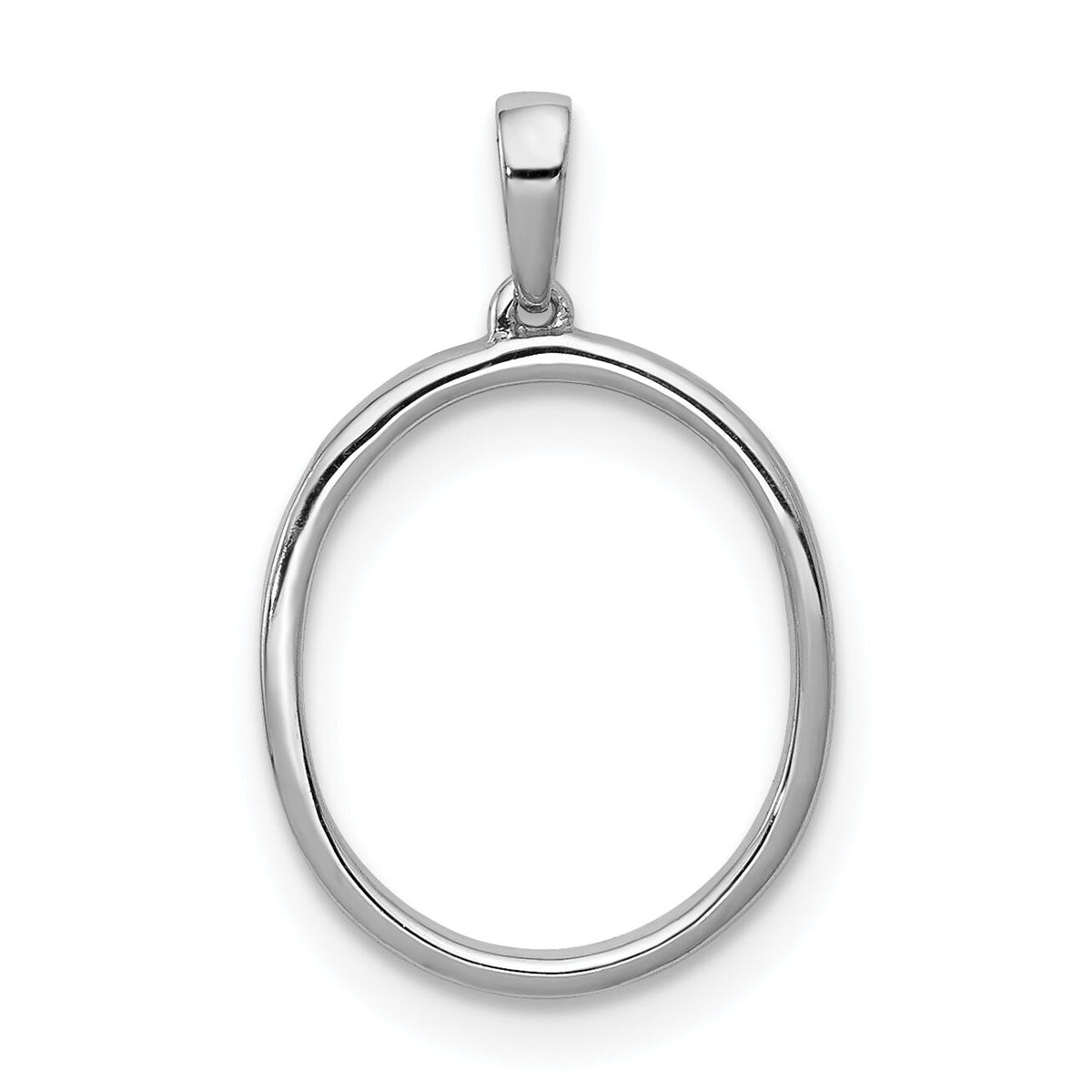 14K White Gold Diamond Letter O Initial Pendant-PM5222O-010-WA