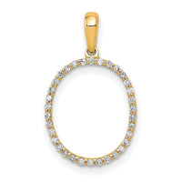 14K Diamond Letter O Initial Pendant-PM5222O-010-YA