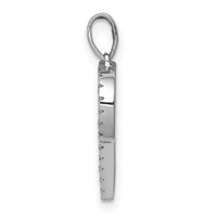 14K White Gold Diamond Letter P Initial Pendant-PM5222P-010-WA