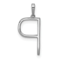 14K White Gold Diamond Letter P Initial Pendant-PM5222P-010-WA