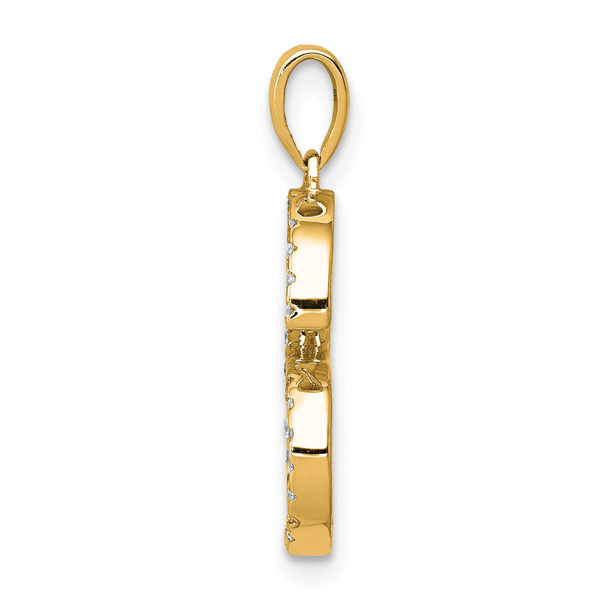 14K Diamond Letter S Initial Pendant-PM5222S-016-YA