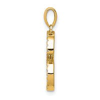 14K Diamond Letter S Initial Pendant-PM5222S-016-YA