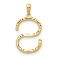 14K Diamond Letter S Initial Pendant-PM5222S-016-YA
