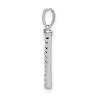 14K White Gold Diamond Letter T Initial Pendant-PM5222T-007-WA