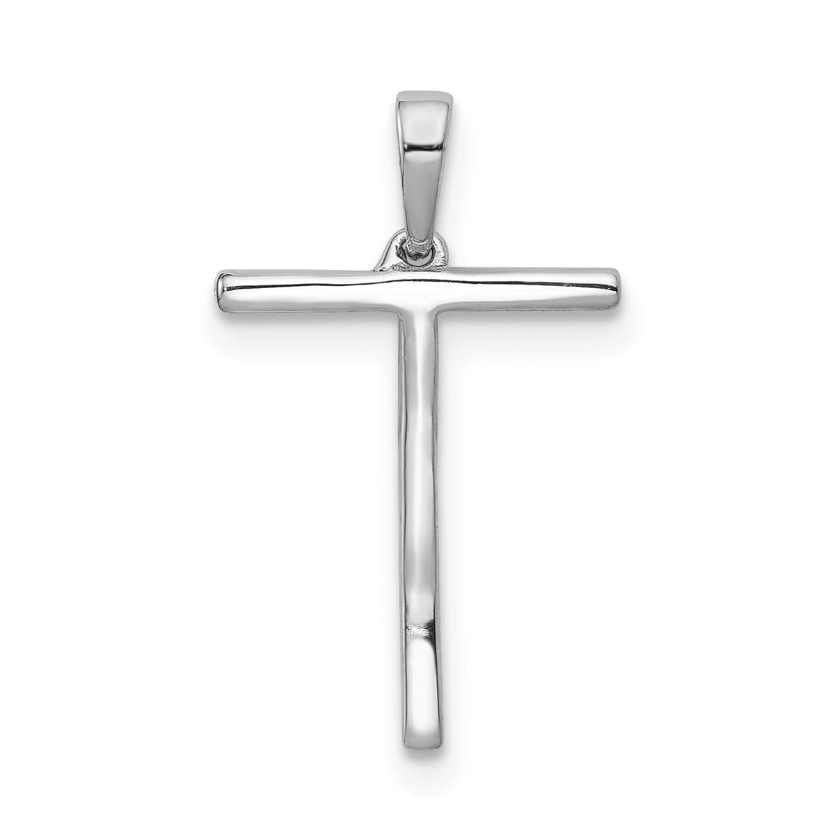14K White Gold Diamond Letter T Initial Pendant-PM5222T-007-WA