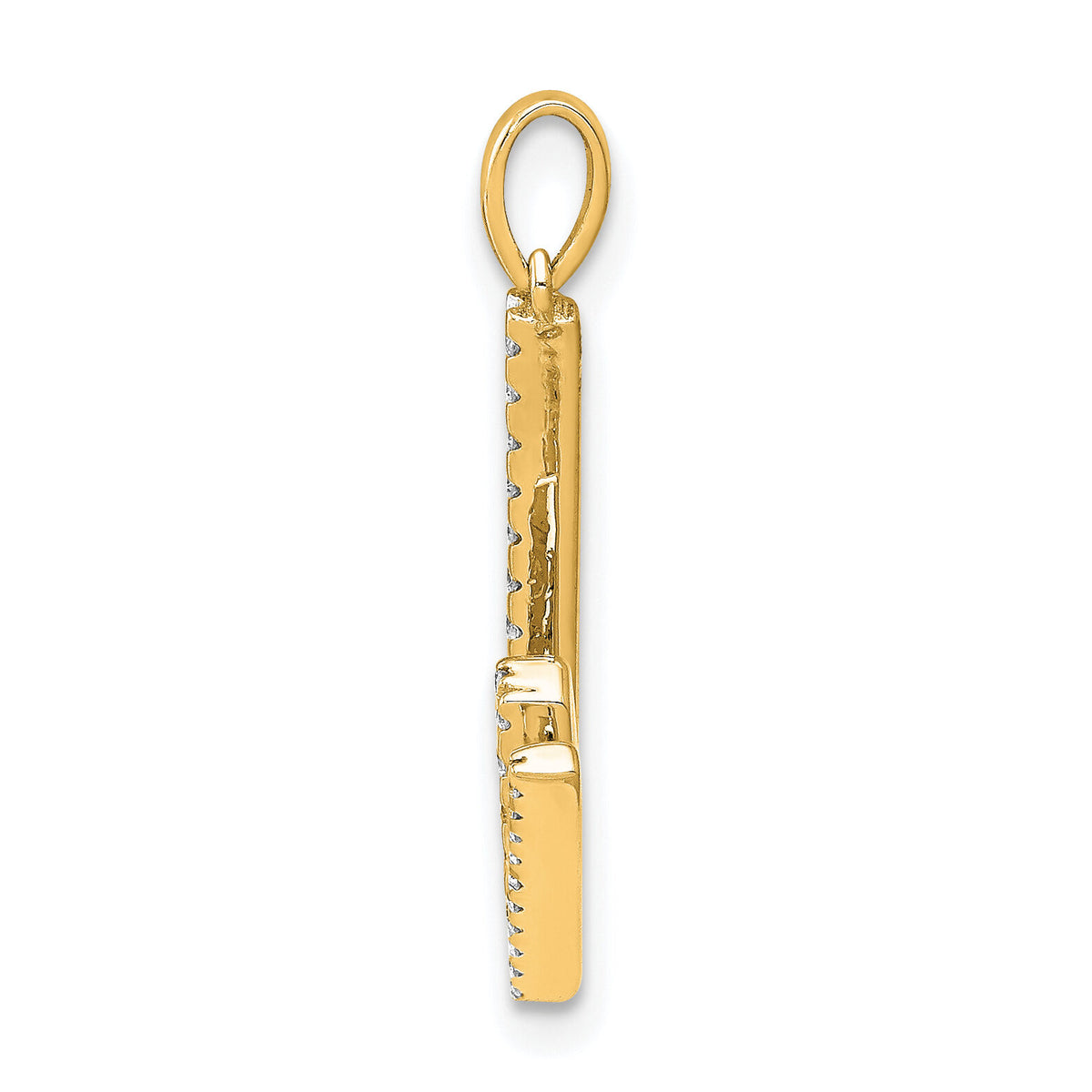 14K Diamond Letter W Initial Pendant-PM5222W-013-YA