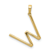 14K Diamond Letter W Initial Pendant-PM5222W-013-YA