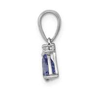 14k White Gold .72 Tanzanite Diamond Pendant-PM5232-TZ-002-WA