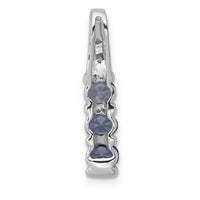 14k White Gold .60 Tanzanite and Diamond Chain Slide-PM5235-TZ-001-WA