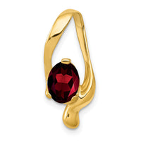14k 8x6mm Oval Garnet Slide-PM5239-GA-Y