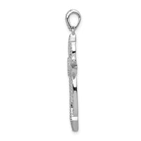 14k White Gold 1/3ct. Diamond Fancy Cross Pendant-PM5851-033-WA