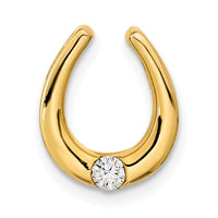 14k Polished Fancy Diamond Chain Slide-PM5918-007-YA
