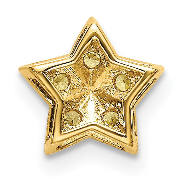 14k Yellow Sapphire Star Chain Slide Pendant-PM6609-SAY-YA