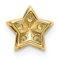 14k Yellow Sapphire Star Chain Slide Pendant-PM6609-SAY-YA