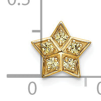 14k Yellow Sapphire Star Chain Slide Pendant-PM6609-SAY-YA