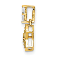 14k Diamond and Yellow Sapphire Star Pendant-PM6611-SAY-002-YA