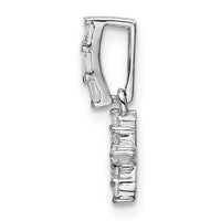 14k White Gold Diamond Star Pendant-PM6612-010-WA