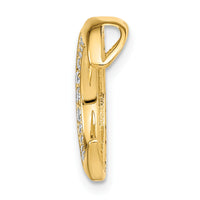 14k Polished Moon Sapphire and Diamond Chain Slide-PM6847-SA-012-YA