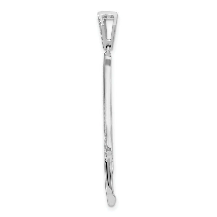 14k White Gold Fancy Diamond Pendant-PM6854-025-WA