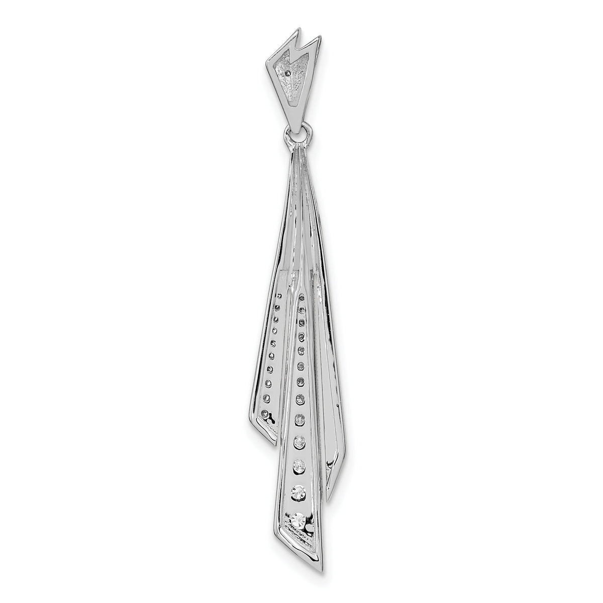 14k White Gold Fancy Diamond Pendant-PM6854-025-WA