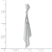 14k White Gold Fancy Diamond Pendant-PM6854-025-WA