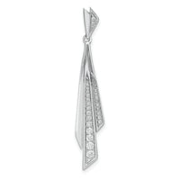 14k White Gold Fancy Diamond Pendant-PM6854-025-WA