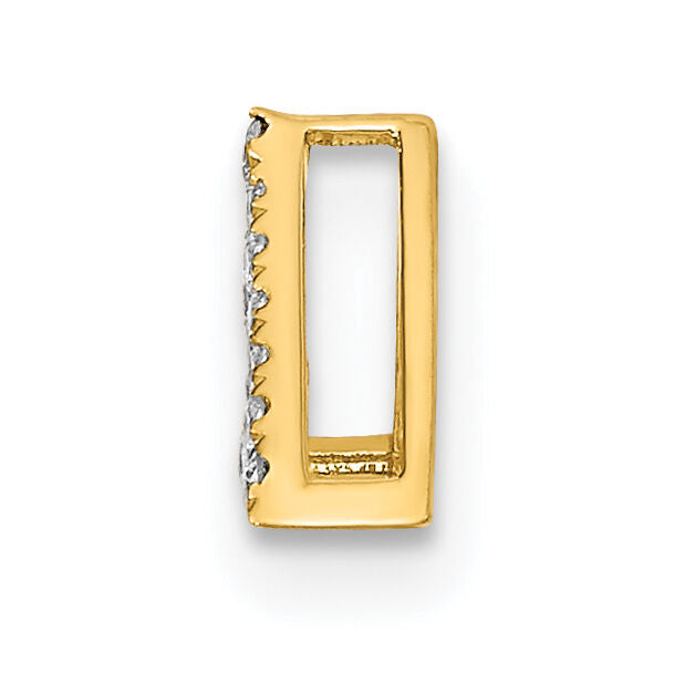 14k Polished Diamond Triangle Chain Slide-PM6856-010-YA