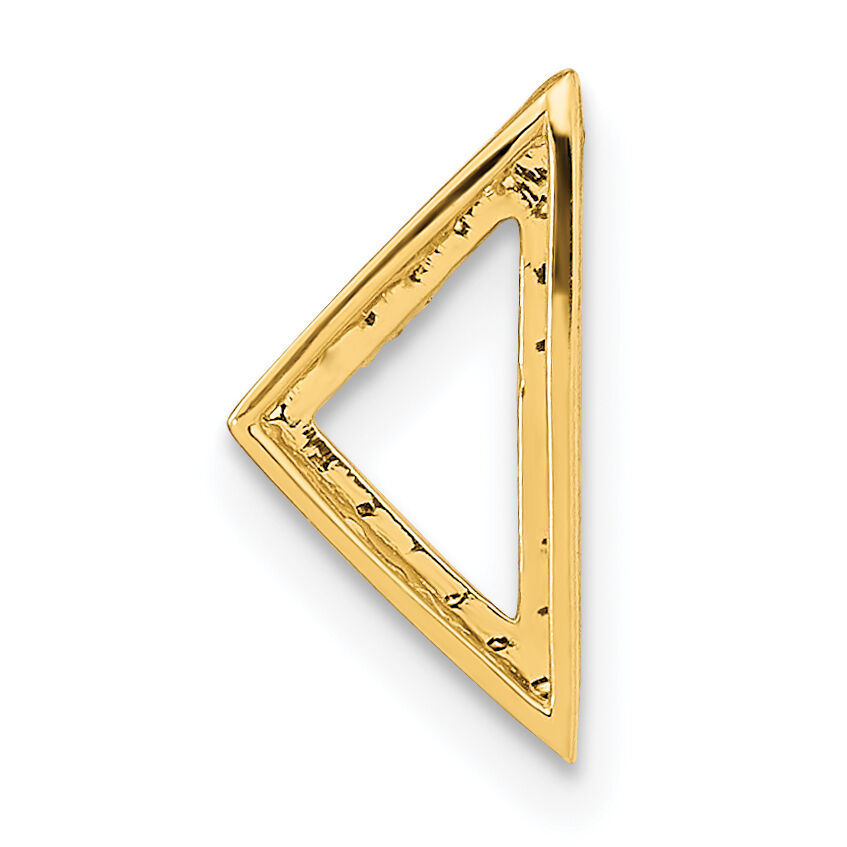 14k Polished Diamond Triangle Chain Slide-PM6856-010-YA